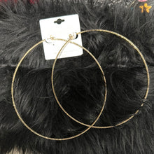 Load image into Gallery viewer, Oversized diamond hoops
