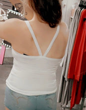 Load image into Gallery viewer, (White) Ribbed Cami
