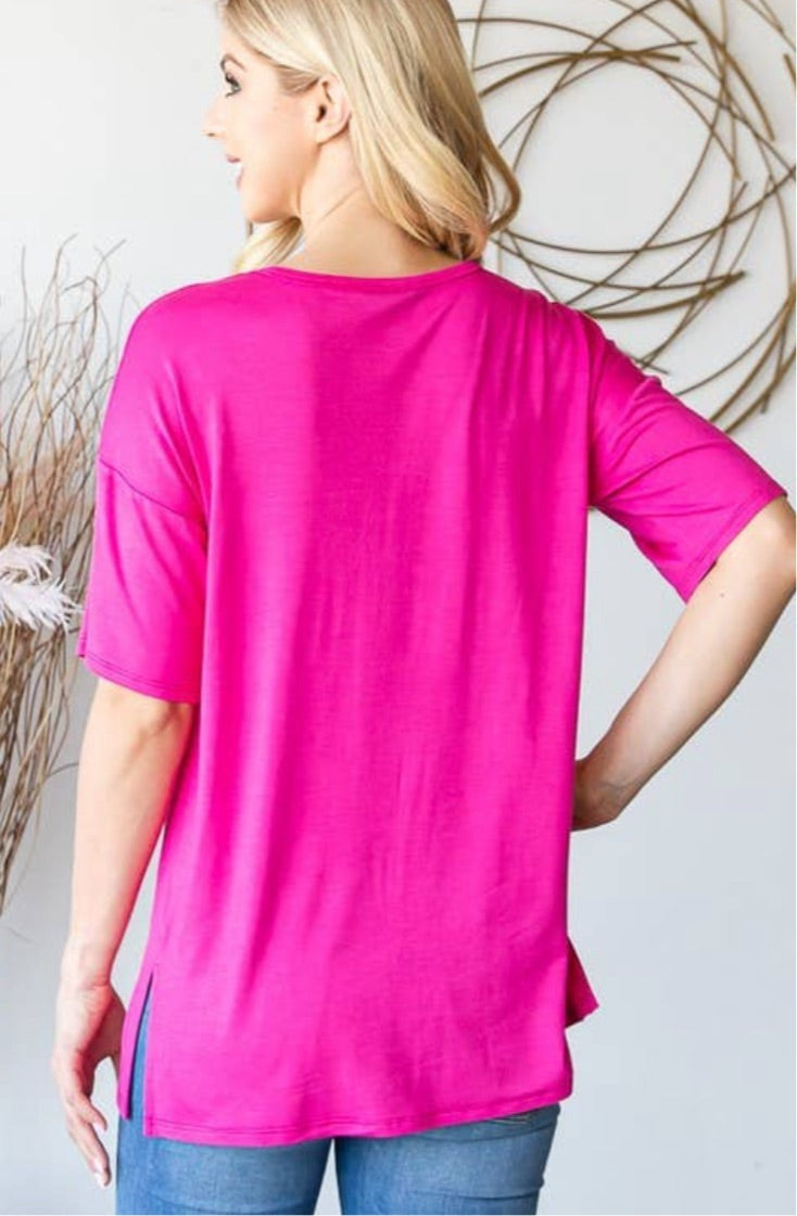 Pink pocket tee