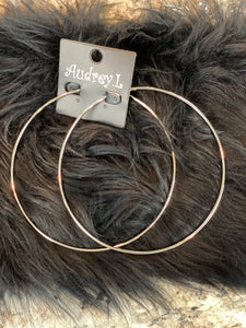 Oversized Silver hoops