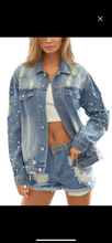 Load image into Gallery viewer, Pearl Jean jacket
