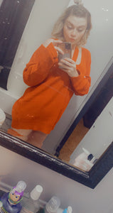 Orange sweater